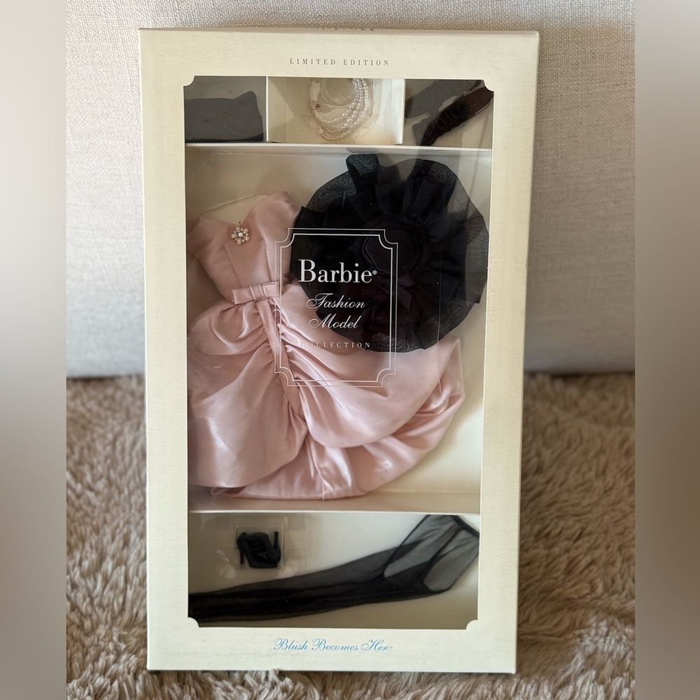 NRFB Barbie “Blush Becomes Her" fashion set